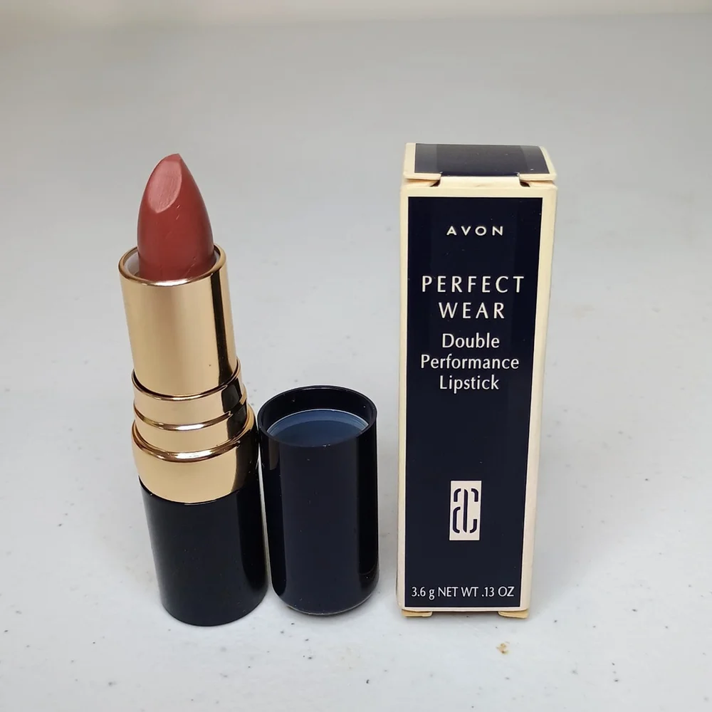 NOS 1998 Avon Perfect Wear Double Performance Lipstick Crushed Plum 3.6g .13oz